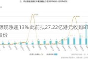 汉思能源现涨超13% 此前拟27.22亿港元收购BTHL约54.44%股份