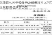 深康佳A:关于控股子公司按股权比例向股东提供借款的公告