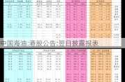 中国海油:港股公告:翌日披露报表