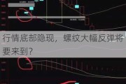 行情底部隐现，螺纹大幅反弹将要来到？