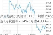 兴全趋势投资混合(LOF)：规模156亿 近1月收益率2.34% 6月跌4.33%