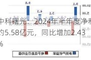 中科曙光：2024年半年度净利润约5.58亿元，同比增加2.43%