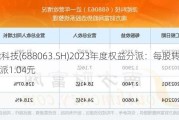 派能科技(688063.SH)2023年度权益分派：每股转增0.4股派1.04元