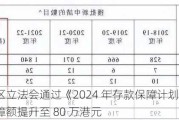 香港特区立法会通过《2024 年存款保障计划条例草案》：保障额提升至 80 万港元