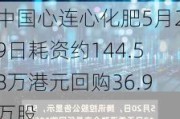 中国心连心化肥5月29日耗资约144.58万港元回购36.9万股