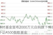 博时基金宣布2000万元自购旗下博时中证A500指数基金