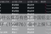 金价“过山车”，为什么推荐有色？中国铝业获主力加仓近2亿元，有色龙头ETF（159876）盘中上探1.35%！