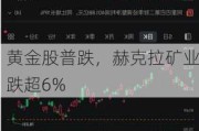 黄金股普跌，赫克拉矿业跌超6%