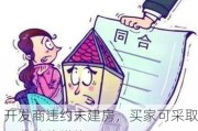 开发商违约未建房，买家可采取哪些法律措施？