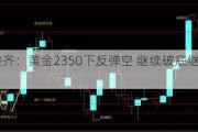 陈峻齐：黄金2350下反弹空 继续破底继续空