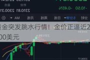 黄金突发跳水行情！金价正逼近2300美元