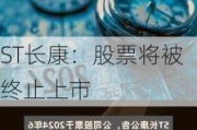 ST长康：股票将被终止上市