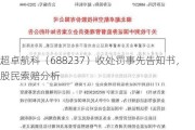 超卓航科（688237）收处罚事先告知书，股民索赔分析