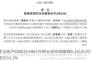 建业地产(00832.HK)7月物业合同销售额6.2亿元 同比增加54.3%