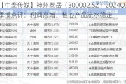 【中泰传媒】神州泰岳（300002.SZ）2024Q3季报点评：利润高增，核心产品流水稳定