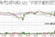 久盛电气(301082.SZ)：只有少量的出口业务