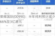 荣晖国际(00990)：半年纯利预计减少66%至3亿港元