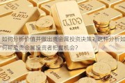 如何分析价值并做出贵金属投资决策？这种分析如何帮助贵金属投资者把握机会？