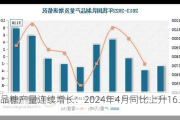 成品糖产量连续增长：2024年4月同比上升16.7%