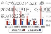 日科化学(300214.SZ)：截至2024年5月31日，公司股东总户数为16228名