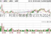 青岛银行：利润分配股权登记日为2024年6月19日