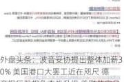 外盘头条：波音妥协提出整体加薪30% 美国港口大***近在咫尺 德商银行股权争夺战升级 美联储官员密集表态