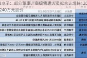 天微电子：部分董事、高级管理人员拟合计增持120万元~240万元股份