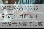 润建股份(002929.SZ)：目前暂不涉及无人驾驶领域