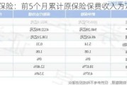 新华保险：前5个月累计原保险保费收入为785.7亿元