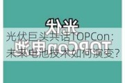 光伏巨头共话TOPCon：未来电池技术如何演变？