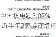 中国核电跌3.07% 近半年2家券商增持