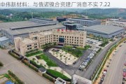 中伟新材料：与俄诺镍合资建厂消息不实 7.22