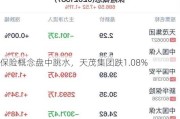 保险概念盘中跳水，天茂集团跌1.08%