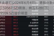 ETF英雄汇(2024年6月4日)：港股创新药ETF(159567.SZ)领涨、纳指科技ETF(159509.SZ)溢价明显