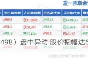 源杰科技（688498）盘中异动 股价振幅达6.61%  上涨6.92%（06-13）