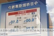 东亚银行(00023)7月15日斥资238.96万港元回购24.34万股