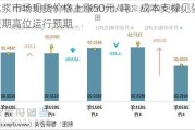 木浆市场现货价格上涨50元/吨：成本支撑见强，短期高位运行预期