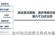 如何制定股票交易成本最小化策略？