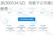 陇神戎发(300534.SZ)：控股子公司通过药品GMP符合性检查