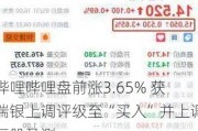 哔哩哔哩盘前涨3.65% 获瑞银上调评级至“买入”并上调每股盈测