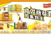 洽洽食品：拟斥资5000万元至1亿元回购股份