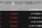 收评：沪指跌0.76%，科创50指数大涨2.43%，芯片概念爆发