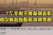 泽连斯基：一年多来 乌克兰通过海上通道运输7000万吨货物