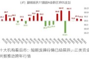 十大机构看后市：短期反弹行情已经展开，三类资金共振推动跨年行情