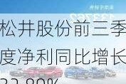 松井股份前三季度净利同比增长32.89% 高端消费电子和乘用汽车“两翼齐飞”