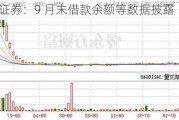 广发证券：9 月末借款余额等数据披露