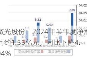 微光股份：2024年半年度净利润约1.55亿元，同比下降4.04%