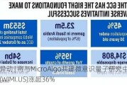 美股异动 | 将与MicroAlgo共建微意识量子研究中心 微美全息(WIMI.US)涨超36%