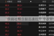 供销社概念股迅速拉升 中农联合涨停