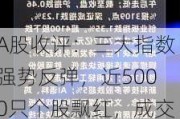 A股收评：三大指数强势反弹，近5000只个股飘红，成交7870亿！机构：应重视监管层新政策的信号意义